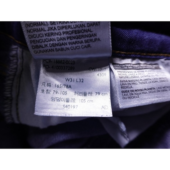 Levi's 721 Womens Jeans Size 31 31x29 Blue Denim High Rise Skinny Stretch - Picture 15 of 16